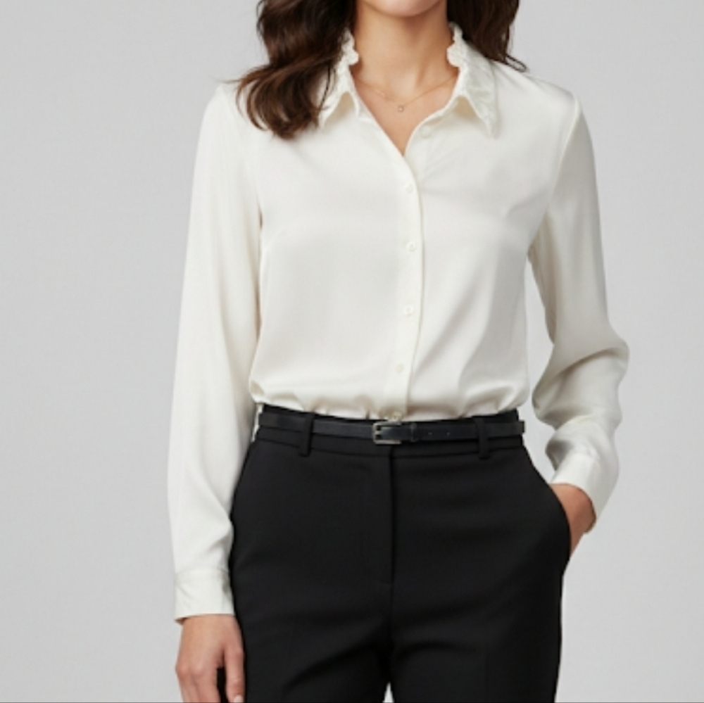 Celine White off Button Down Shirt size 44